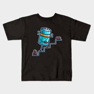 Cute Working Battery Kids T-Shirt